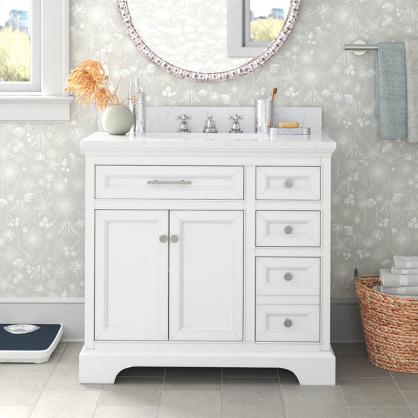Three Posts™ Currahee 36'' Single Bathroom Vanity with Three Posts™ Currahee 36'' Single Bathroom Vanity with